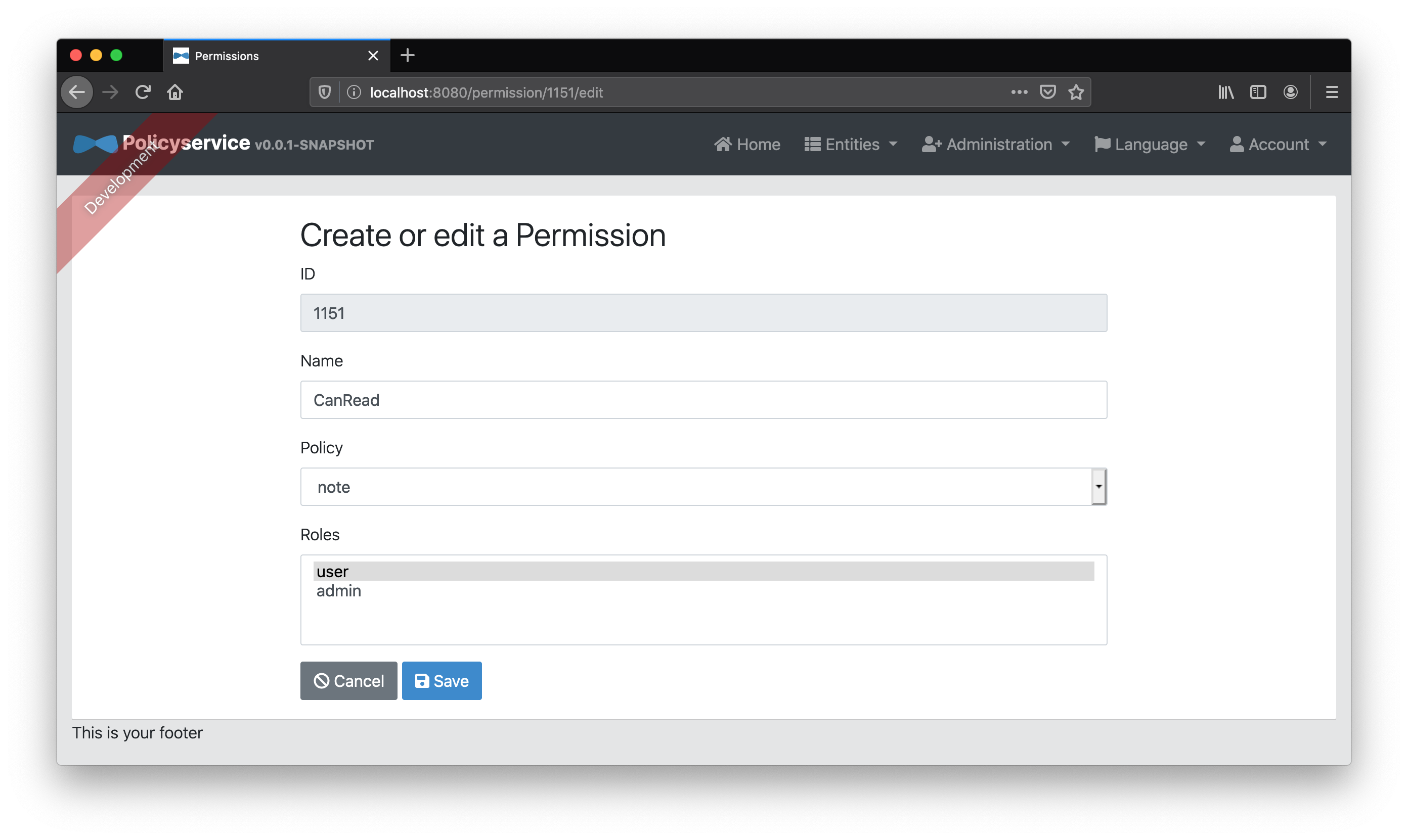 Add CanRead permission to user